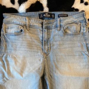 Hollister high-rise super skinny light wash jeans